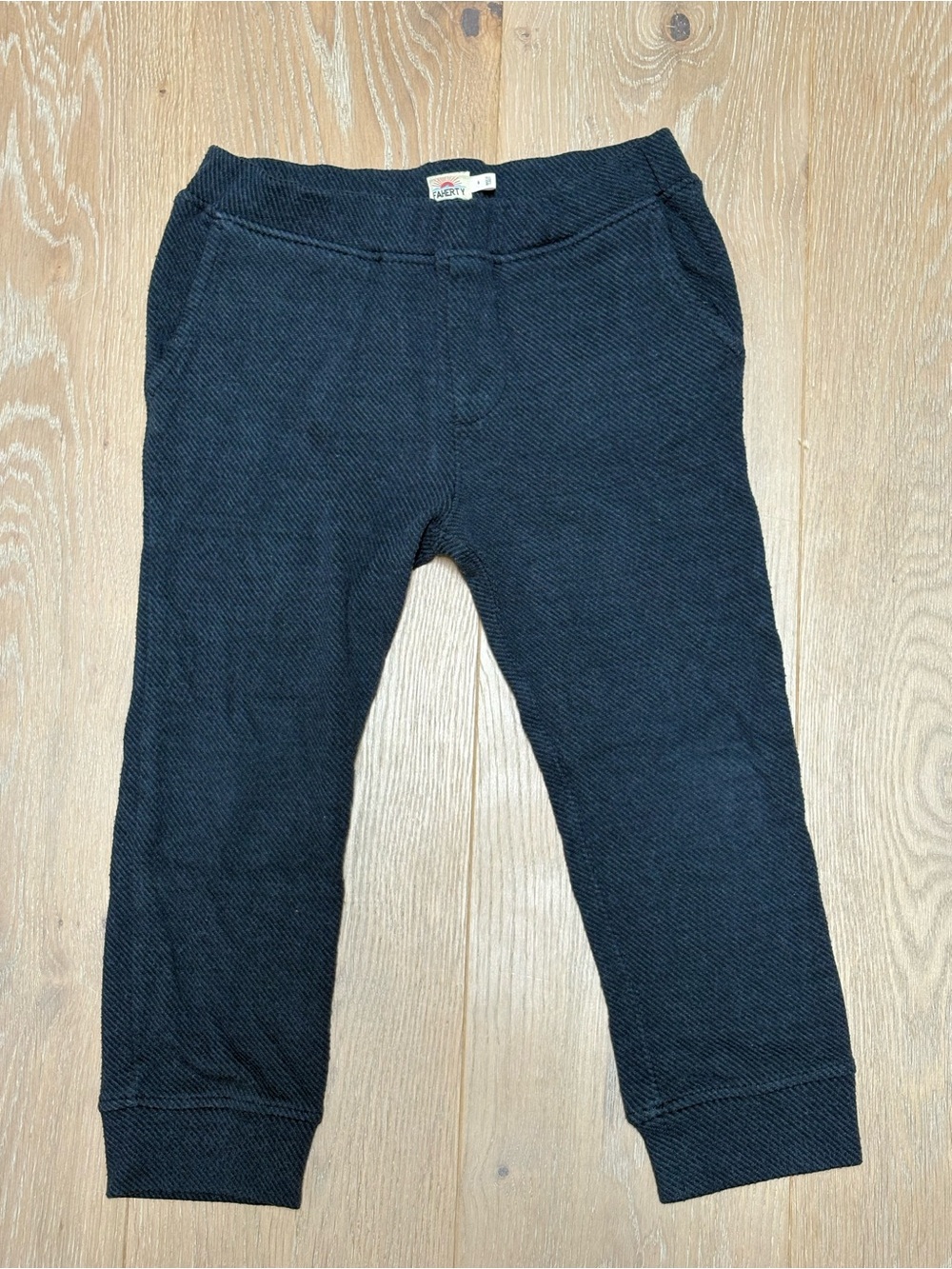 Faherty Black Kids Jogger Pants